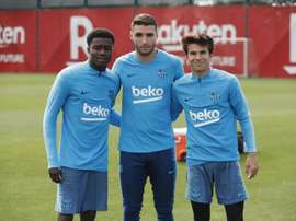 Barcelona tem Moussa Wagué e Abel Ruiz entre possíveis saídas. Twitter/FCBarcelona_es