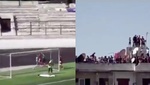Les prohíben entrar al estadio y se van a una azotea a ver el partido