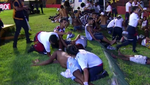 El fútbol roza la tragedia: gas pimienta, avalancha y 60 heridos