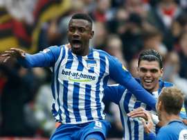 El Hertha salvó un punto al final. AFP