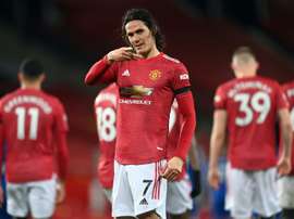 Edinson Cavani peut coûter cher à Manchester United. afp
