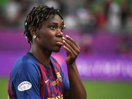 Asisat Oshoala has become one of African football's biggest women stars. AFP