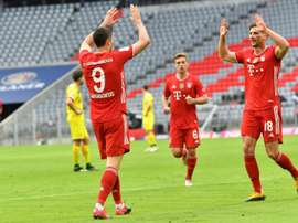 Lewandowski was once again on the scoresheet as Bayern won 5-1. AFP