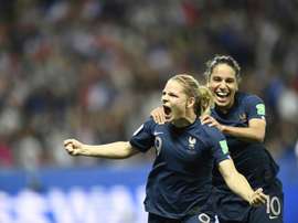 Le Sommer scored the decisive goal in France's 2-1 win over Norway. AFP
