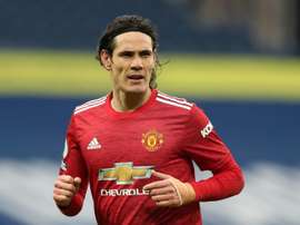 Contrato de Cavani com o Manchester United tem fim previsto para 30 de junho de 2021. AFP