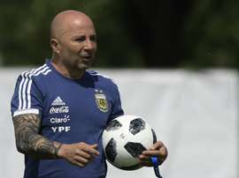 New Marseille coach Sampaoli faces wait before taking charge. AFP