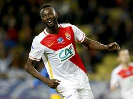 Lacina Traore lors d'un match de Coupe de France contre Saint-Jean-Beaulieu