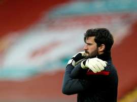 Alisson Becker's father died in Brazil on Wednesday. AFP