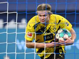 Erling Haaland tem contrato com o Borussia Dortmund válido até 2024. AFP
