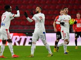 Les compos officielles du match de Ligue 1 entre Lyon et Rennes. AFP