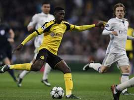 Ousmane Dembelé es el mejor futbolista de Europa Sub 20 según 'La Gazzetta'. EFE/Archivo