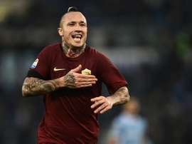 Nainggolan has signed a new contract that will keep him at Roma until 2021. AFP