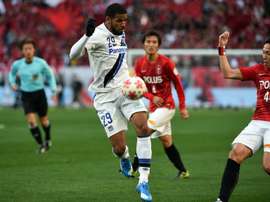 Gamba Osakas Patric scored two goals to retain the Emperors Cup, beating Urawa Reds 2-1 in Tokyo on January 1, 2016