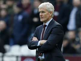 Mark Hughes was not happy with the result of their final pre-season friendly. AFP
