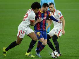 Barcelona recebe o Sevilla no jogo de volta da Copa do Rei. AFP