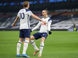 Mourinho praises Spurs after reaching 100 goals this season. AFP