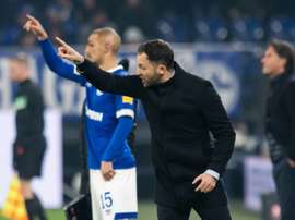 El Schalke empató a dos contra el Hertha. AFP