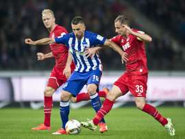 Ibisevic se ha destapado como el referente ofensivo del Hertha de Berlín. AFP/Archivo