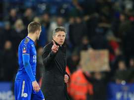 Vardy was key to Leicester's turnaround. AFP