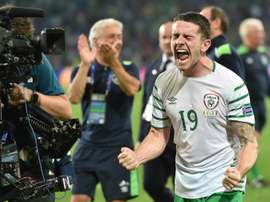 Robbie Brady, héroe ante Italia. AFP
