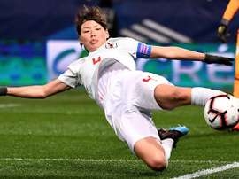 Football's coming home for Japan's Saki Kumagai. AFP