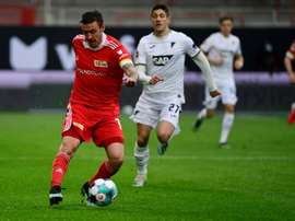 Max Kruse scored in Union Berlin's 1-1 draw with Hoffenheim. AFP