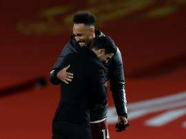 Mikel Arteta prend la défense d'Aubameyang. afp