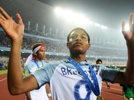 Le Soulier d'Or du dernier mondial U17, Rhian Brewster. AFP/Archives