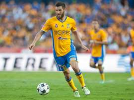 Tigres se dejó dos puntos en su enfrentamiento ante Monterrey. AFP