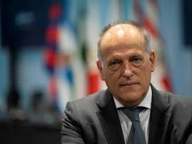 Tebas falou sobre a situação financeira de LaLiga. AFP