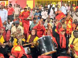 Sudans al-Merrikh club fans gather to watch their team play in the Sudanese capital Khartoum, on November 10, 2012