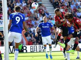 Callum Wilson (2R) netted twice for Bournemouth versus Everton. AFP
