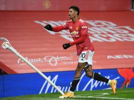 Marcus Rashford et Harry Maguire s'insultent sur le terrain. afp