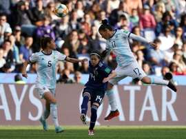 Japan midfielder Yui Hasegawa came closest to breaking the deadlock in the 0-0 draw. AFP