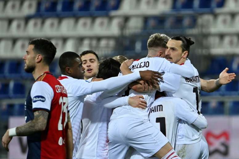 Evergreen AC Milan forward Zlatan Ibrahimovic has scored five braces in eight game this season. AFP