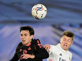 Real Madrid dropped two points in the La Liga title race against Real Sociedad. AFP