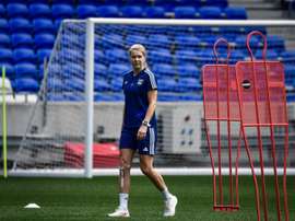 Hegerberg is in the Lyon squad. AFP
