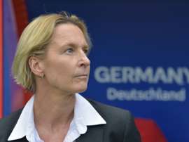 Germany coach Martina Voss-Tecklenburg wants World Cup glory in France. AFP