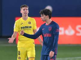 Joao Felix scored and then reacted angrily in Atletico's win at Villarreal. AFP