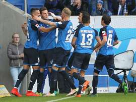 Buen punto para el Hoffenheim. AFP