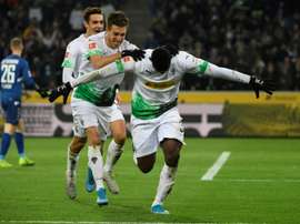 Embolo scored a double in Gladbach's win over Freiburg. AFP