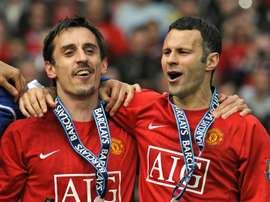 Neville and Giggs are co-owners at Salford. AFP