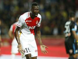 L'attaquant ivoirien Lacina Traoré lors d'un match avec Monaco contre Marseille. AFP