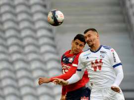 Lille concède le nul contre Strasbourg. AFP