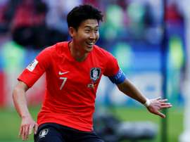 Son won exemption at the Asian games. AFP