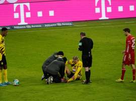Haaland sera ok pour la Ligue des champions, assure son coach. afp