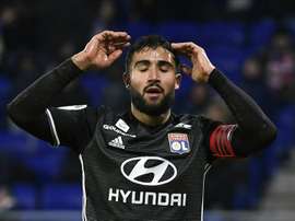 A equipe do Lyon esteve a ganhar por 2-0. EFE