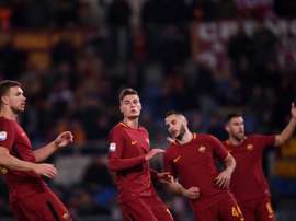 A Roma empatou em 1-1 na receção ao Sassuolo. AFP