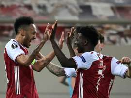 Saka et Aubameyang font le show. afp