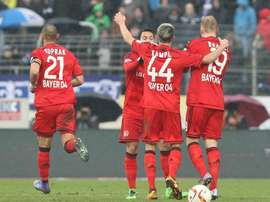 Omer Toprak et ses coéquipiers lors du match à Darmstadt, le 13 février 2016